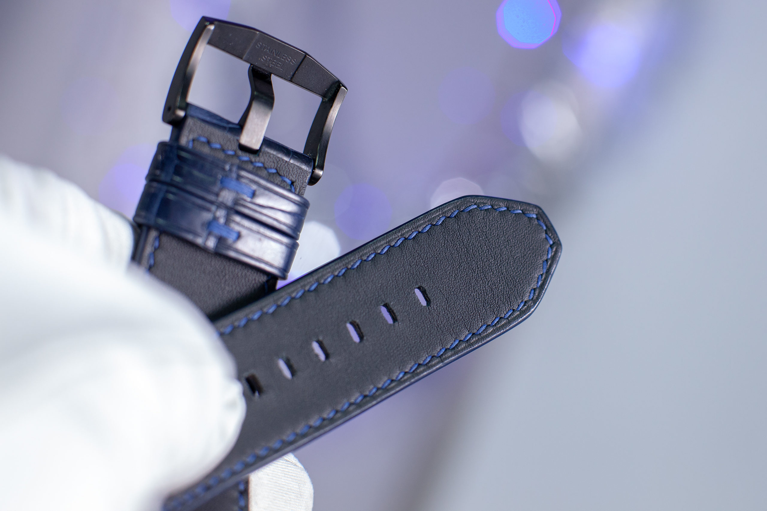 Ремешок для часов Aviator из кожи аллигатора — изображение 7